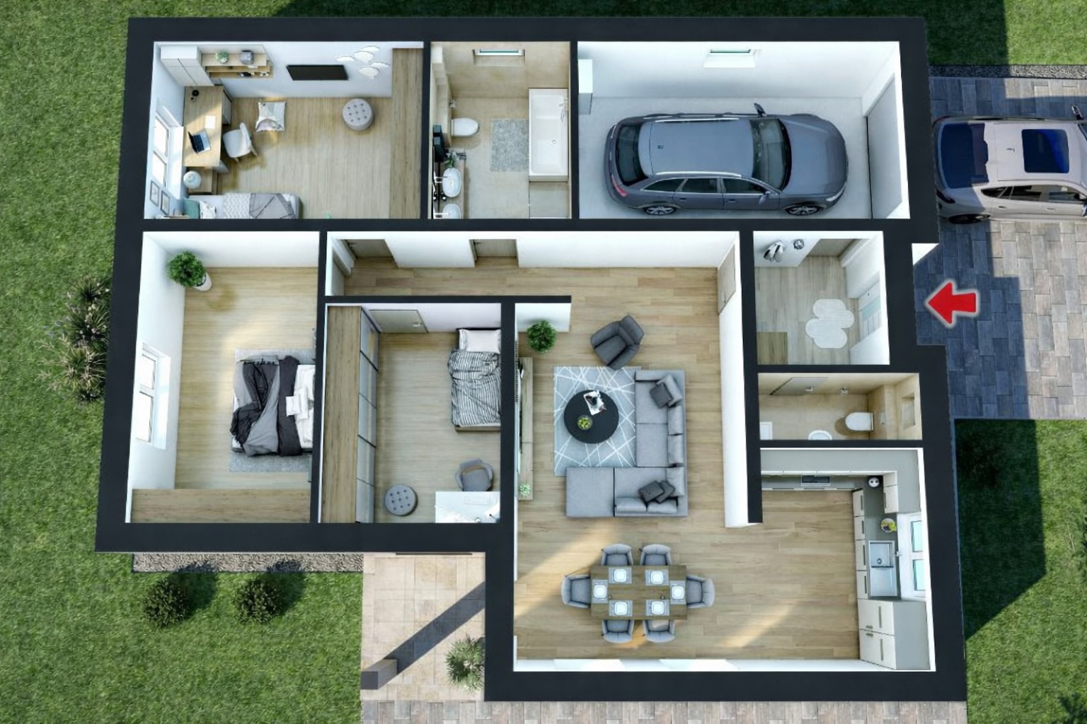 Moderný 4-izbový rodinný dom v prestížnej lokalite Florida Villa Park, Dunajská Streda – fotografia 7