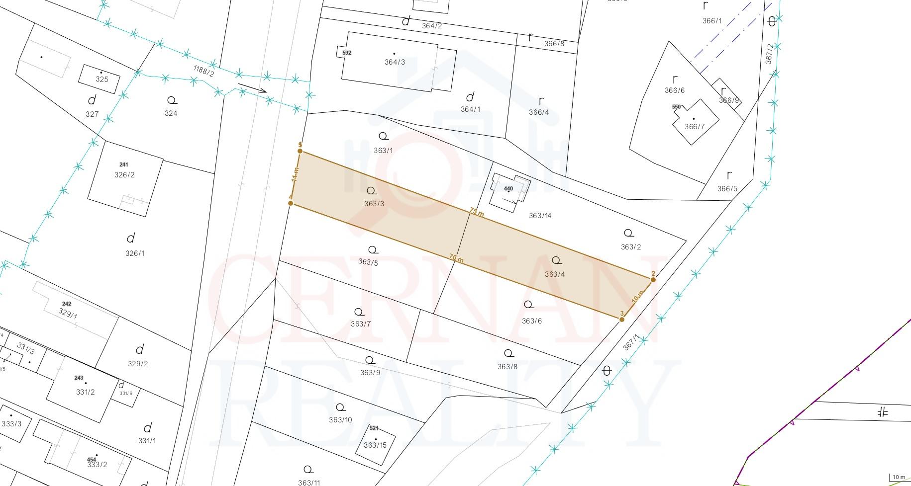 Predaj pozemok 720 m² s IS v intraviláne obce Ruskov, Košice – fotografia 4
