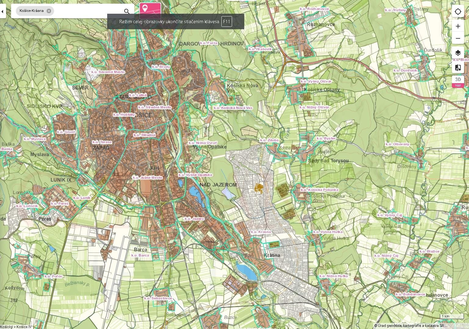 Stavebný pozemok 2173 m2 Košice – Krásna – plánované nové sídlisko – fotografia 7