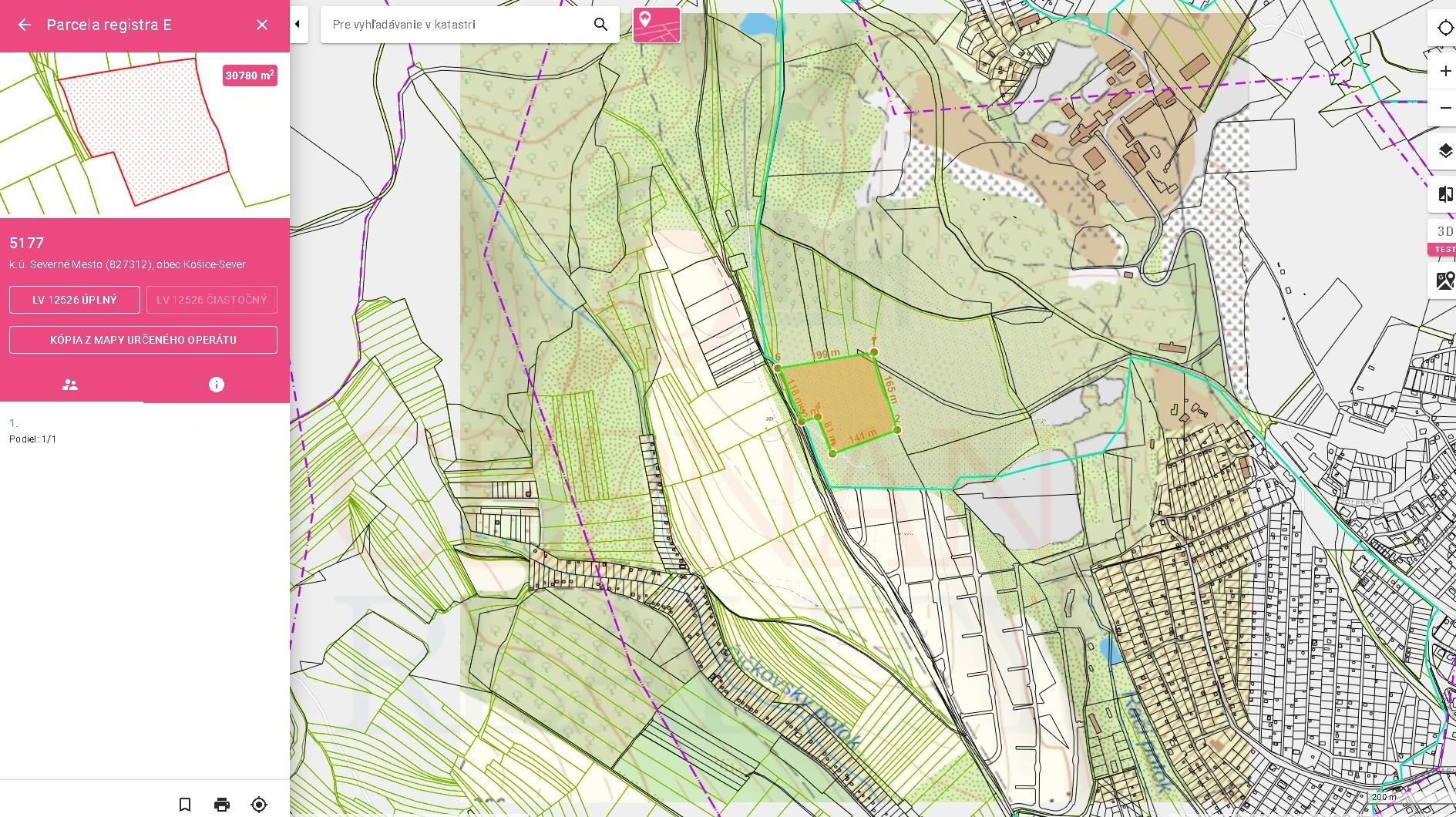 Vhodné pre developera – 30780 m2 pozemok intravilán Bankov, Košice – Sever – fotografia 3