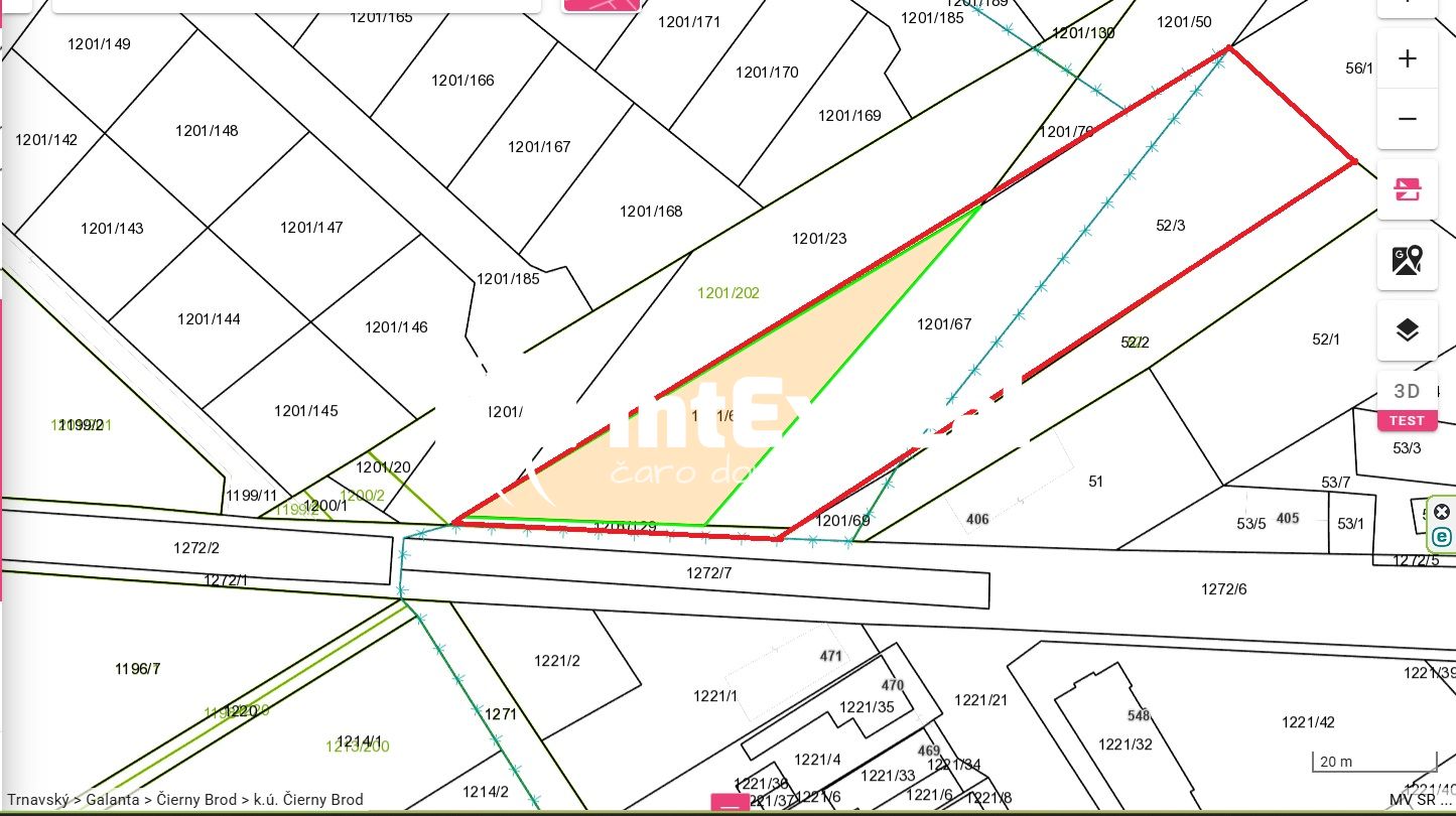 Investičná príležitosť, pozemok na predaj, 3 399 m², Čierny Brod – fotografia 1