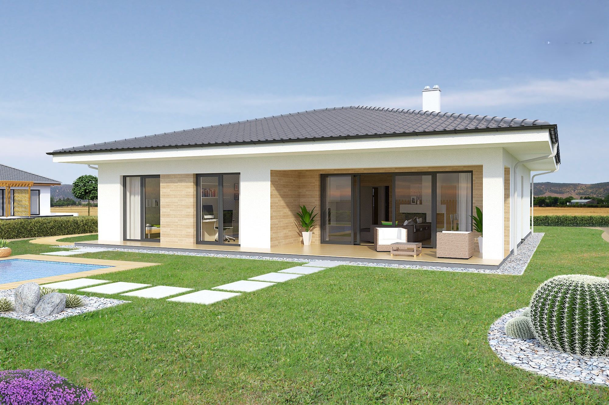 PREDAJ - 4 izbový rodinný dom typu bungalov vo výstavbe, Svätý Peter, NOVOSTAVBA! – fotografia 1