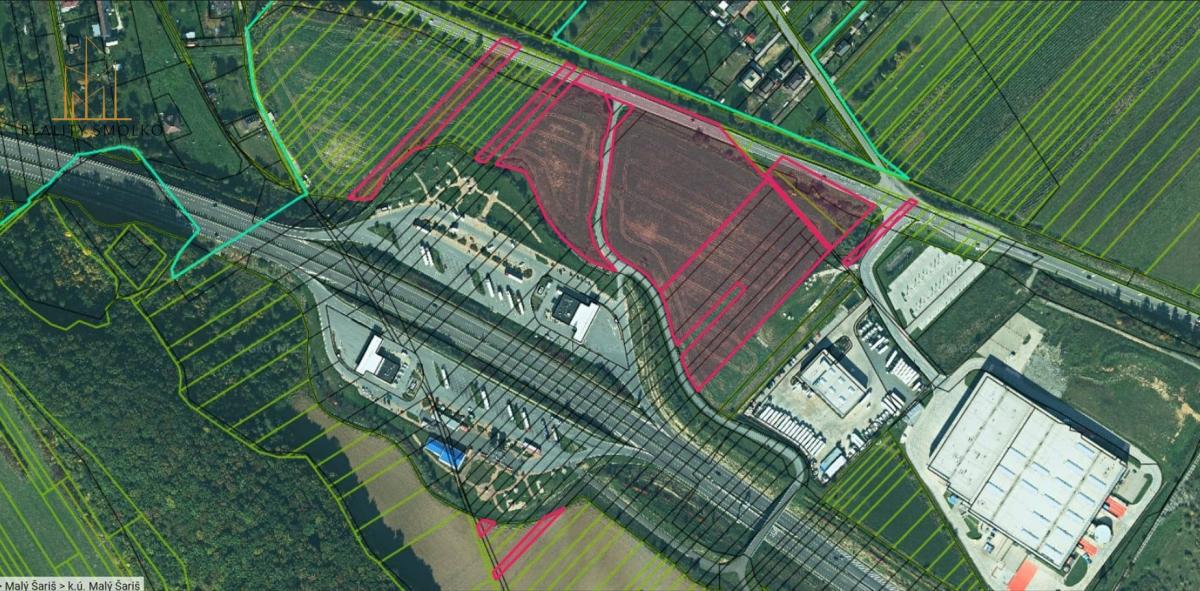 Exkluzívny predaj priemyselného pozemku – Malý Šariš pri Prešove (44 101 m²) – fotografia 1