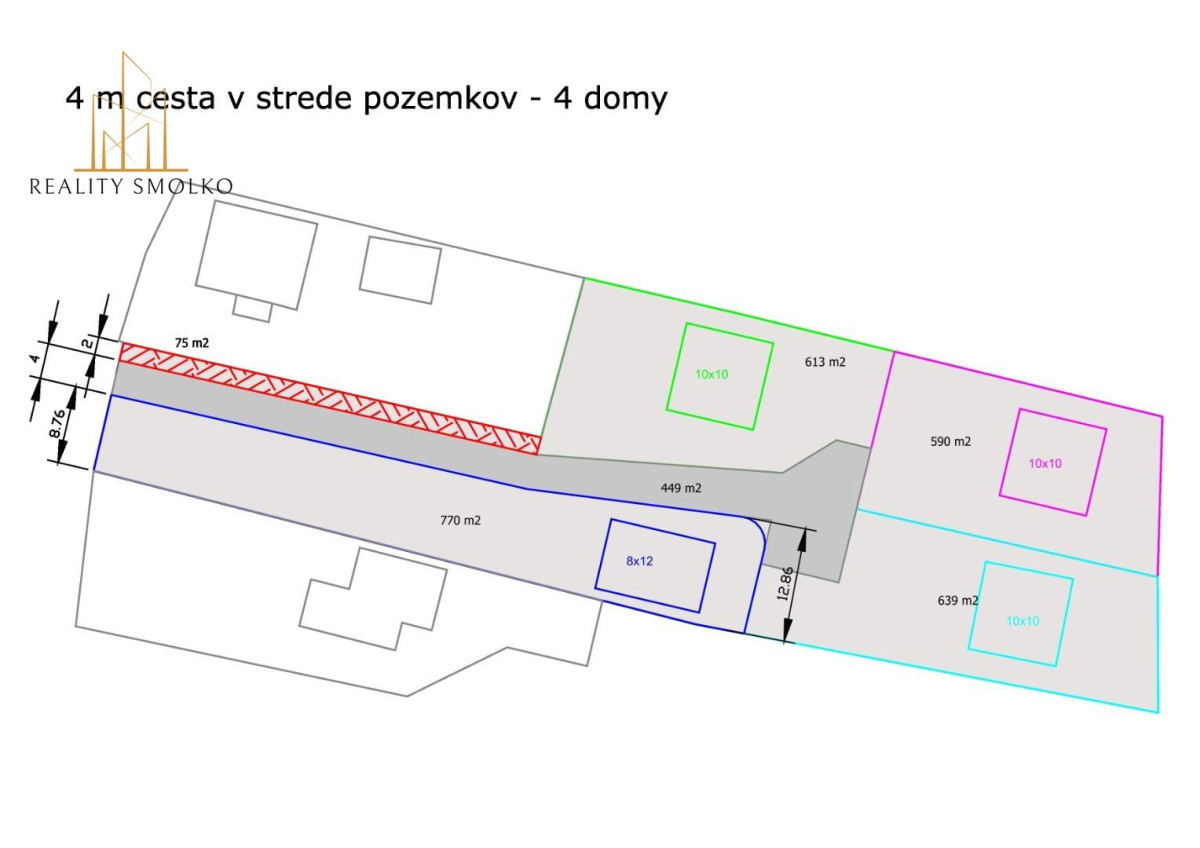 Na predaj pozemky 3175m2 určené k výstavbe rodinných domov - Kecerovské Kostoľany – fotografia 5